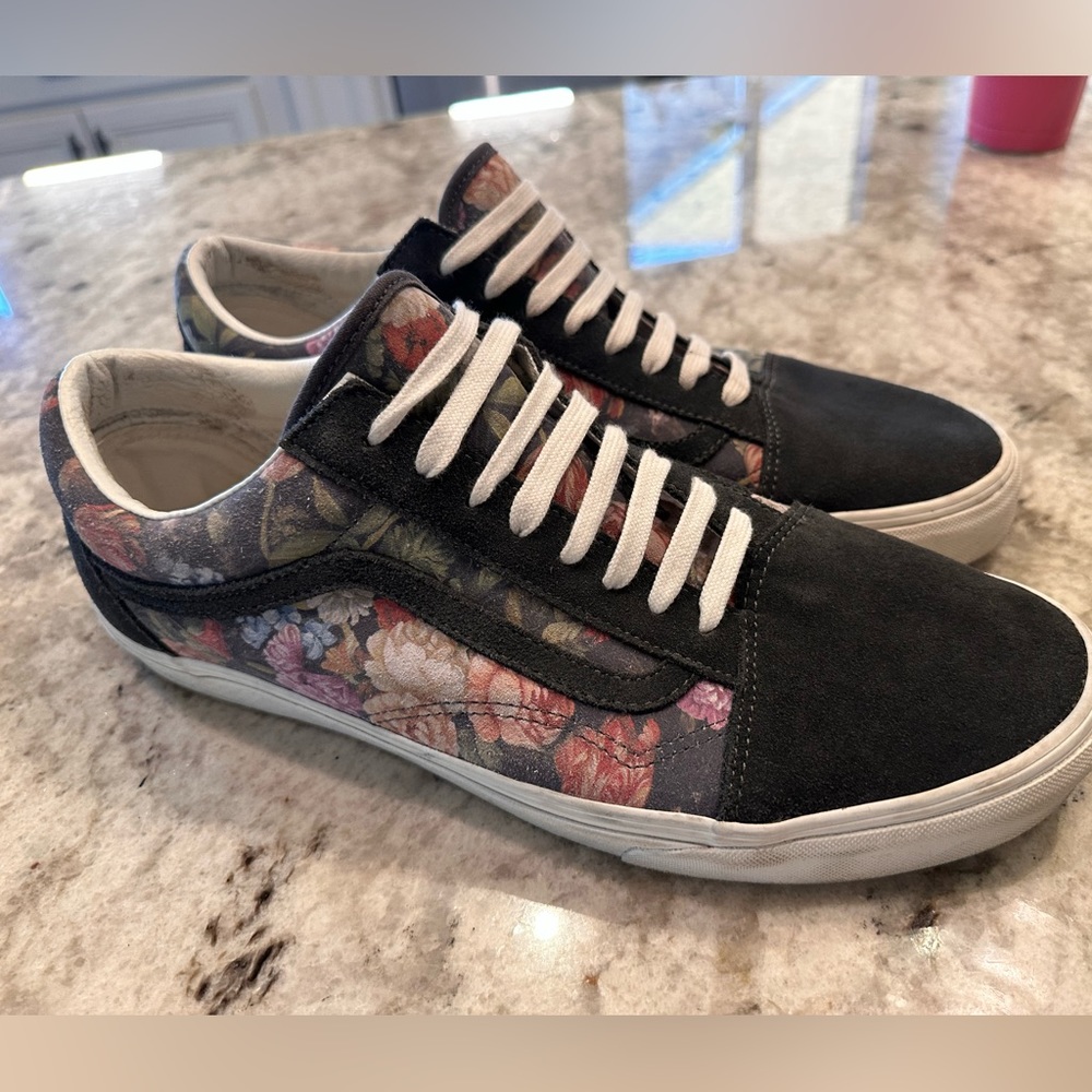 Old Skool Floral Vans, 13 Mens